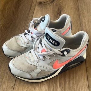 Nike Air Max Sneakers with pink/salmon accent